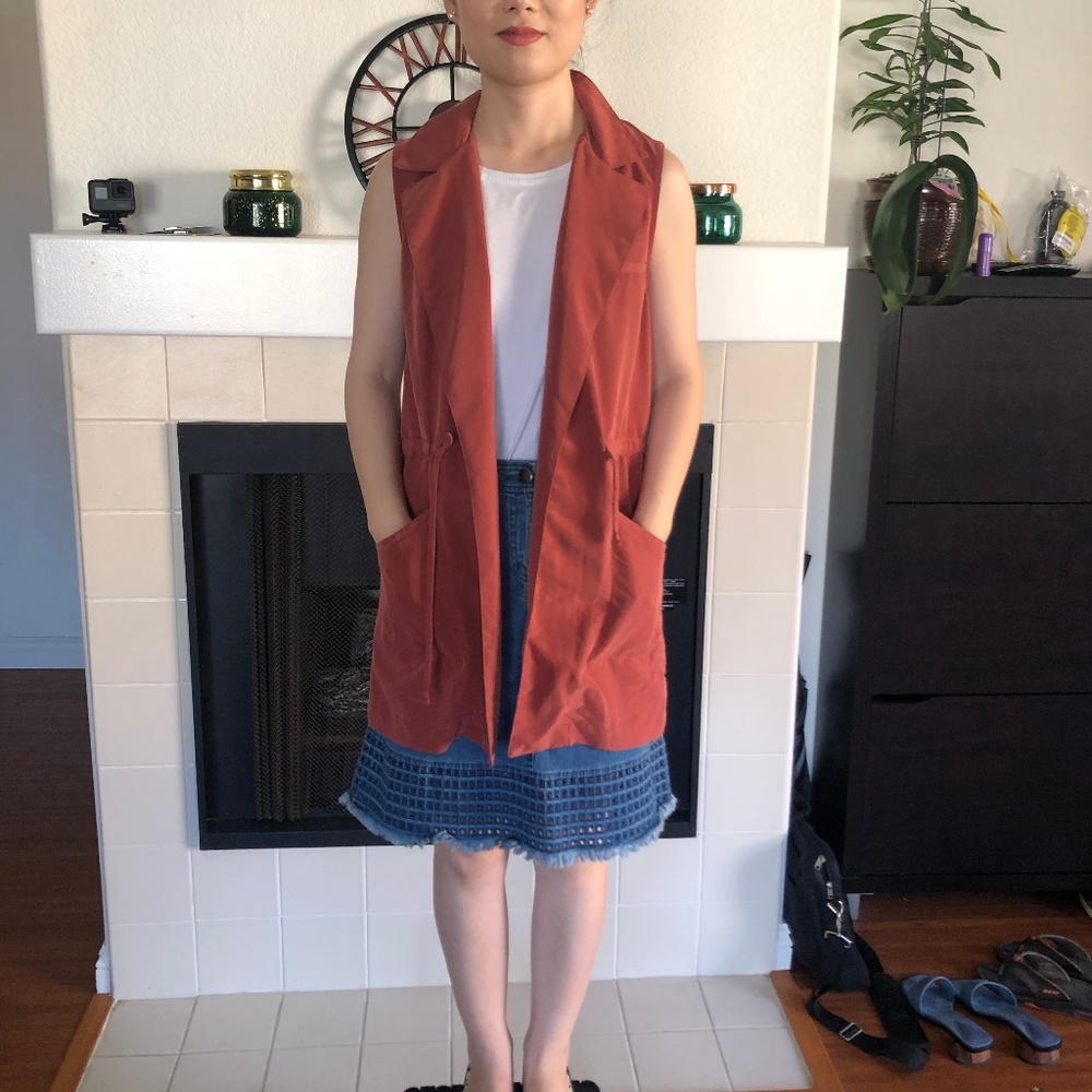 Anthropologie Open Vest Jacket